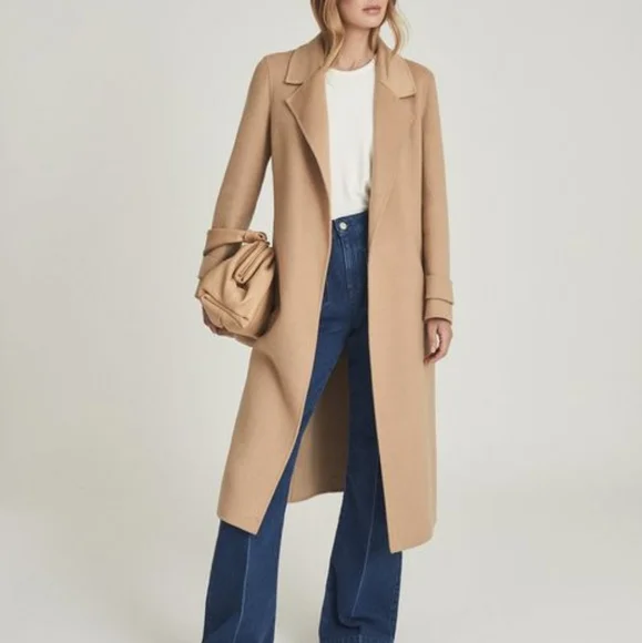 *Restock!* NWT REISS | Leah Wool Blend Long Coat - Picture 8 of 15